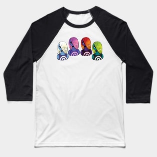 Shy Eye :: Human or Human-Like Characters Baseball T-Shirt